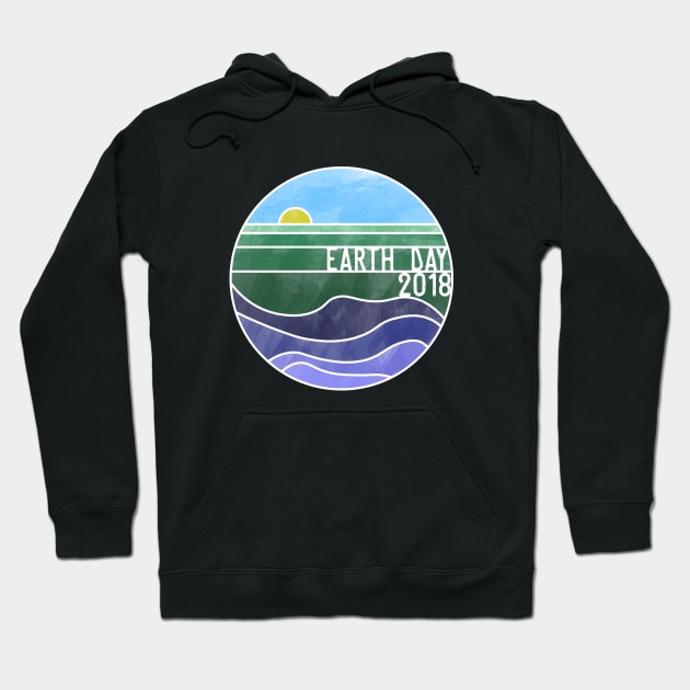 Earth Day 2018 - White Hoodie by PrintablesPassions